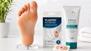 Odciski na stopach — 4 typy, plastry salicylowe, separatory silikonowe. U podologa frezowanie, krioterapia.