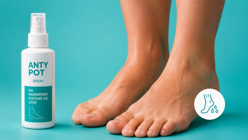 Nadmierne pocenie się stóp — antyperspiranty z chlorkiem glinu (Driclor, Etiaxil), bambusowe skarpety, jonoforeza.