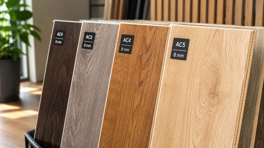 Panele podłogowe laminowane — klasa AC, grubość, marki Krono i Egger, ceny 25-80 zł/m² oraz montaż klikowy krok po kroku.
