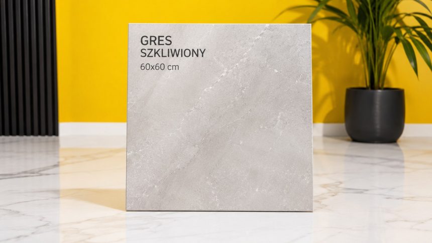 Kafle podłogowe — gres szkliwiony i porcelanowy, antypoślizgowość R9-R11, formaty od 30×30 do 120×120 cm, ceny 30-200 zł/m².