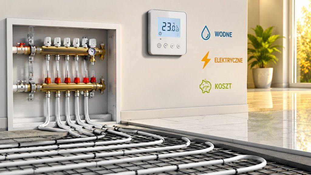 Jakie ogrzewanie podłogowe wybrać w 2026 roku? Wodne, elektryczne, koszt instalacji i eksploatacji