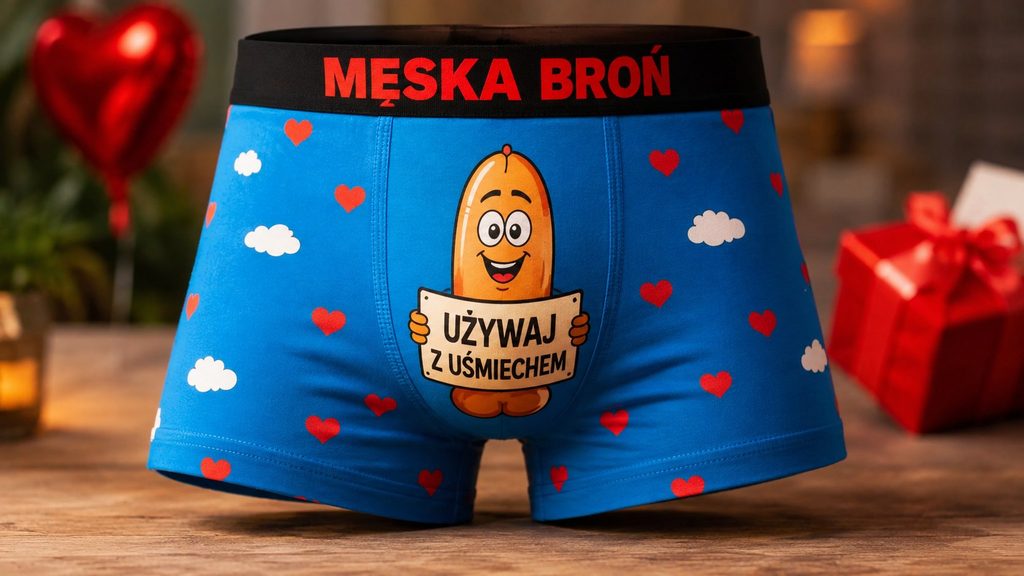 Śmieszne bokserki na prezent — walentynki, urodziny i inne okazje