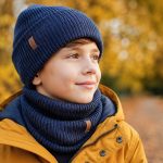 Jak dobrać czapkę i komin dla chłopca na jesień i zimę. Materiały do każdego sezonu, rozmiarówka po wieku, wzory chłopięce, praktyczne kolory i pielęgnacja.