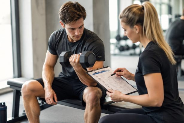 Siłownia dla początkujących — plan Full Body Workout 3 razy w tygodniu, ćwiczenia bazowe, karnet 100-300 zł, trener personalny.