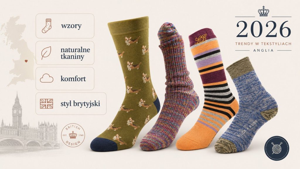 Brytyjska moda na skarpety i tekstylia: co popularne w Anglii 2026