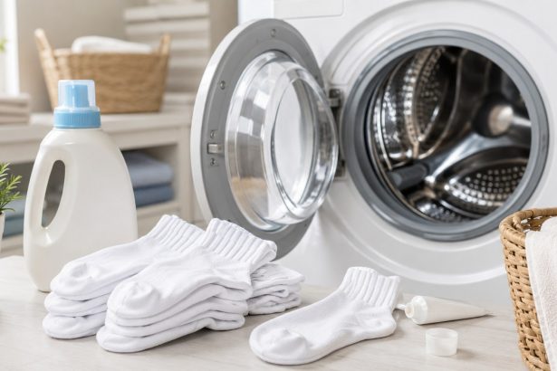 Jak prać skarpetki z grzybicą stóp? Sprawdź właściwą temperaturę, detergent, zasady suszenia oraz sposób prania, który ogranicza ryzyko ponownego zakażenia.