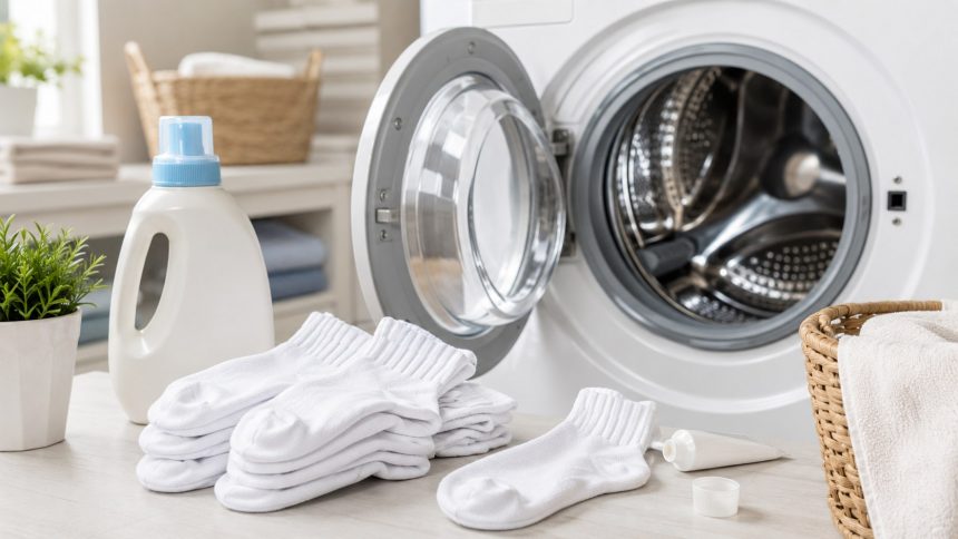 Jak prać skarpetki z grzybicą stóp? Sprawdź właściwą temperaturę, detergent, zasady suszenia oraz sposób prania, który ogranicza ryzyko ponownego zakażenia.