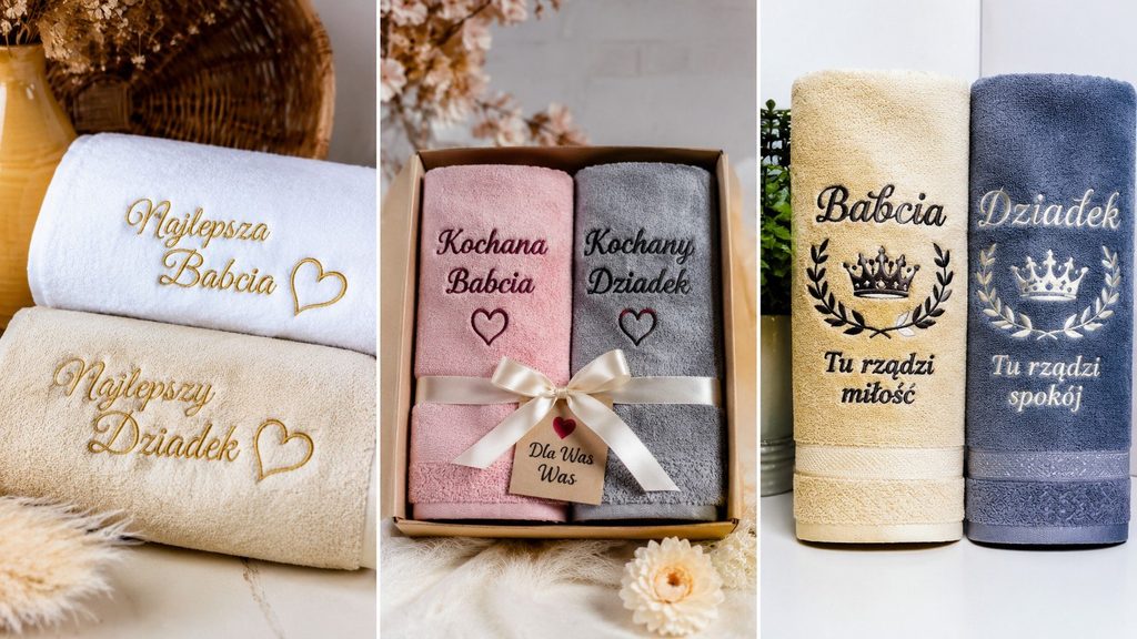 Ręczniki dla babci i dziadka — prezent na Dzień Babci i Dziadka