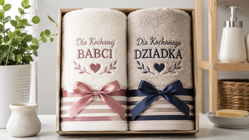 Ręczniki dla babci i dziadka — prezent na Dzień Babci i Dziadka