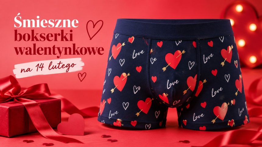 Śmieszne bokserki walentynkowe Moraj — przewodnik po podtypach z napisami, sercami, His+Hers, premium. Tonacja humoru a długość związku.