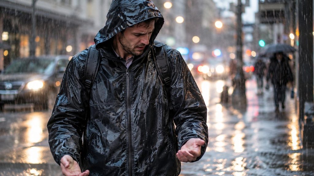 Kurtka „water resistant” przemaka po 20 minutach deszczu. Czy można ją reklamować