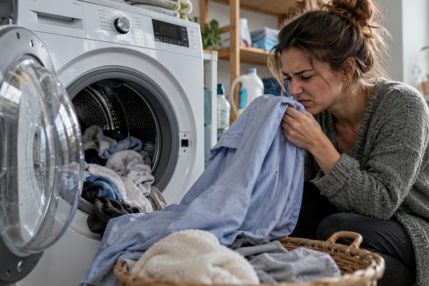 Pralka kończy program, ale ubrania pachną wilgocią? Sprawdź, czy winny jest zatkany filtr, odpływ wody czy pranie w 30°C. Poznaj objawy i rozwiązania.