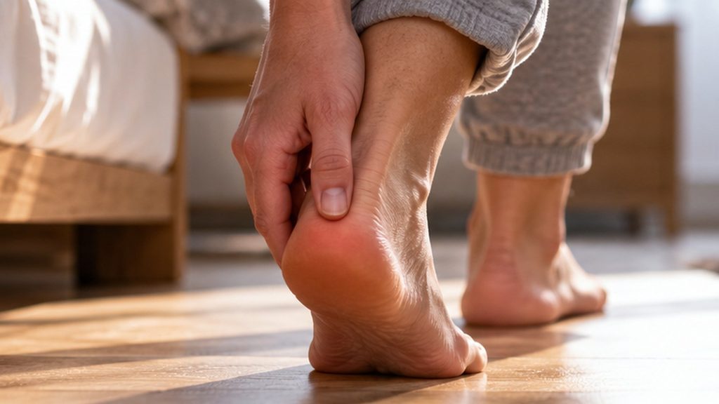 Pięta boli przy pierwszych krokach rano, a potem przestaje. Kiedy podejrzewać rozcięgno podeszwowe